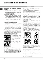 Предварительный просмотр 10 страницы Hotpoint LFFA+ 8H141 Operating Instructions Manual