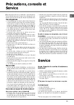 Предварительный просмотр 23 страницы Hotpoint LFFA+ 8H141 Operating Instructions Manual