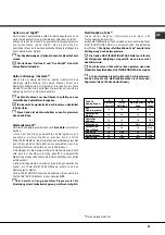 Предварительный просмотр 31 страницы Hotpoint LFFA+ 8H141 Operating Instructions Manual