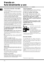 Предварительный просмотр 54 страницы Hotpoint LFFA+ 8H141 Operating Instructions Manual