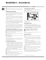 Preview for 4 page of Hotpoint LFK 7M121 Operating Instructions Manual