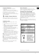 Предварительный просмотр 3 страницы Hotpoint LFZ 3384 Operating Instructions Manual