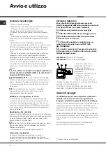 Предварительный просмотр 6 страницы Hotpoint LFZ 3384 Operating Instructions Manual