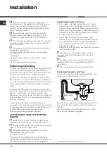 Preview for 14 page of Hotpoint LFZ 3384 Operating Instructions Manual