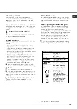 Предварительный просмотр 15 страницы Hotpoint LFZ 3384 Operating Instructions Manual