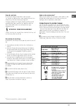 Предварительный просмотр 27 страницы Hotpoint LFZ 3384 Operating Instructions Manual