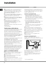 Preview for 38 page of Hotpoint LFZ 3384 Operating Instructions Manual