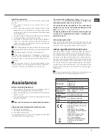 Preview for 5 page of Hotpoint LSB 7B116 Operating Instructions Manual