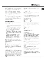 Preview for 3 page of Hotpoint LST 216 Instruction Booklet