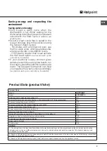 Preview for 3 page of Hotpoint LSTB 6M19 Operating Instructions Manual