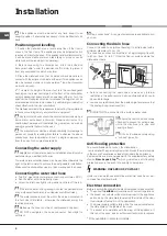 Preview for 4 page of Hotpoint LSTB 6M19 Operating Instructions Manual