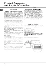 Preview for 14 page of Hotpoint LSTB 6M19 Operating Instructions Manual