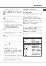 Предварительный просмотр 5 страницы Hotpoint LSTF 9H126 Operating Instructions Manual