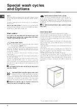 Предварительный просмотр 12 страницы Hotpoint LSTF 9H126 Operating Instructions Manual