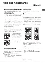 Preview for 13 page of Hotpoint LSTF 9H126 Operating Instructions Manual