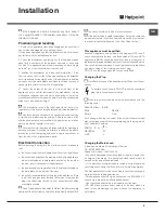 Предварительный просмотр 5 страницы Hotpoint LTF 11M113 7C Instructions For Use Manual