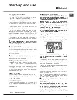 Предварительный просмотр 11 страницы Hotpoint LTF 11M113 7C Instructions For Use Manual