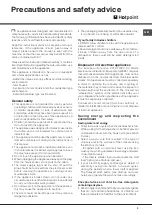 Preview for 3 page of Hotpoint LTF 8M121 Instructions For Use Manual