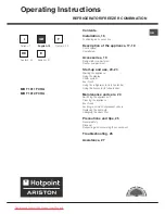 Предварительный просмотр 15 страницы Hotpoint MBT 1911 FI/HA Operating Instructions Manual