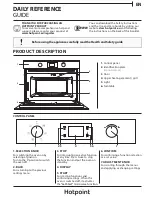 Предварительный просмотр 1 страницы Hotpoint MD344IXH Daily Reference Manual