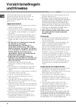 Предварительный просмотр 66 страницы Hotpoint MH 99.1 IX/HA Operating Instructions Manual