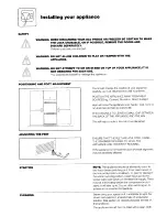 Preview for 4 page of Hotpoint MISTRAL PLUS 8496 Instruction Manual