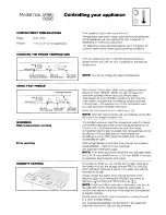 Preview for 9 page of Hotpoint MISTRAL PLUS 8496 Instruction Manual