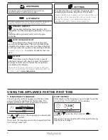 Предварительный просмотр 4 страницы Hotpoint MP996IXH Daily Reference Manual