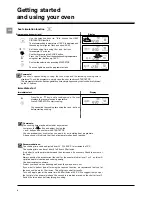 Предварительный просмотр 6 страницы Hotpoint MPX103 Instructions For Use Manual