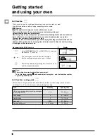 Предварительный просмотр 8 страницы Hotpoint MPX103 Instructions For Use Manual