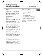 Preview for 3 page of Hotpoint MSZ801 User Manual