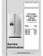 Предварительный просмотр 1 страницы Hotpoint MSZ806DF Service Information