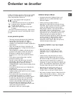 Preview for 7 page of Hotpoint MTM 081 F (TK)/HA Operating Instructions Manual