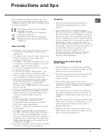 Preview for 17 page of Hotpoint MTM 081 F (TK)/HA Operating Instructions Manual