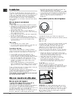 Предварительный просмотр 18 страницы Hotpoint MTM 0811 Series Operating Instructions Manual