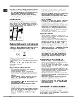 Предварительный просмотр 32 страницы Hotpoint MTM 0811 Series Operating Instructions Manual