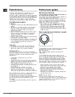 Предварительный просмотр 34 страницы Hotpoint MTM 0811 Series Operating Instructions Manual