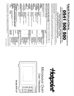 Предварительный просмотр 1 страницы Hotpoint MW12P User Handbook Manual