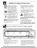 Предварительный просмотр 4 страницы Hotpoint mW2500R Use And Care Manual