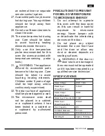 Предварительный просмотр 7 страницы Hotpoint MWH 2824 Operating Instructions Manual