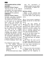 Предварительный просмотр 8 страницы Hotpoint MWH 2824 Operating Instructions Manual