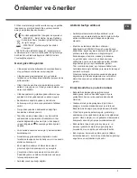 Предварительный просмотр 7 страницы Hotpoint MZAA 1 (TK).1 Operating Instructions Manual