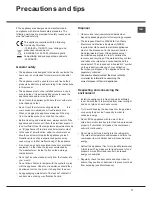 Предварительный просмотр 17 страницы Hotpoint MZAA 1 (TK).1 Operating Instructions Manual