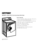 Предварительный просмотр 3 страницы Hotpoint NBXR333EG Dimension Manual