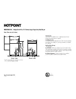 Предварительный просмотр 1 страницы Hotpoint NBXR333GG Dimension Manual