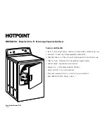 Предварительный просмотр 3 страницы Hotpoint NBXR333GG Dimension Manual