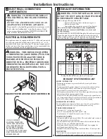 Preview for 4 page of Hotpoint NBXR333GGWW - 6.0 cu. Ft. Gas Dryer Installation Instructions Manual