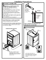 Preview for 5 page of Hotpoint NBXR333GGWW - 6.0 cu. Ft. Gas Dryer Installation Instructions Manual