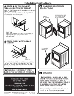 Preview for 8 page of Hotpoint NBXR333GGWW - 6.0 cu. Ft. Gas Dryer Installation Instructions Manual