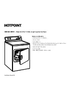 Preview for 3 page of Hotpoint NBXR463GBWW Dimension Manual